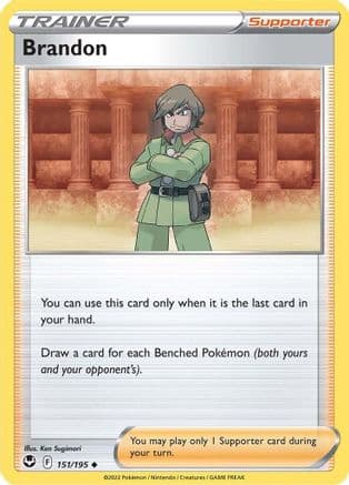 Brandon 151  - Reverse Holofoil SWSH12 Silver Tempest - Uncommon