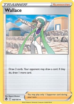 Wallace 166  - Reverse Holofoil SWSH12 Silver Tempest - Uncommon