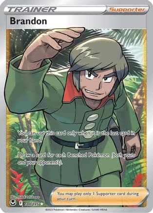 Brandon (Full Art) 188/195 - SWSH12 Silver Tempest Holofoil