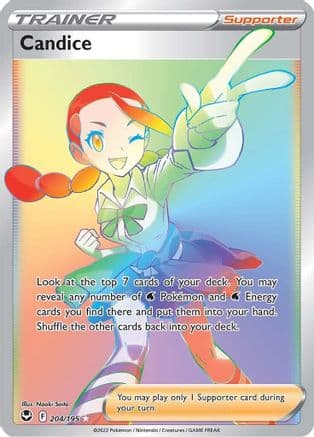 Candice (Secret) 204/195 - SWSH12 Silver Tempest Holofoil