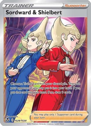 Sordward & Shielbert TG28/30 - SWSH12 Silver Tempest Trainer Gallery Holofoil