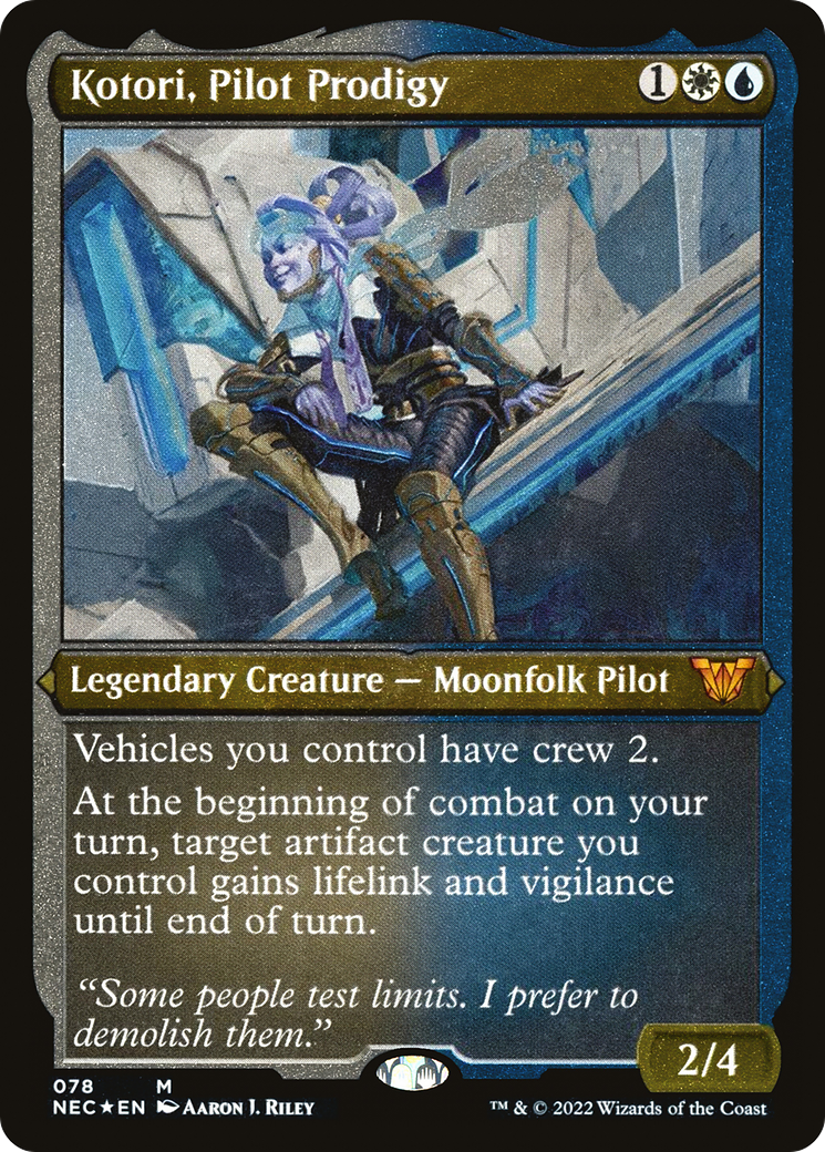 Kotori, Pilot Prodigy (078) [Neon Dynasty Commander]  Foil