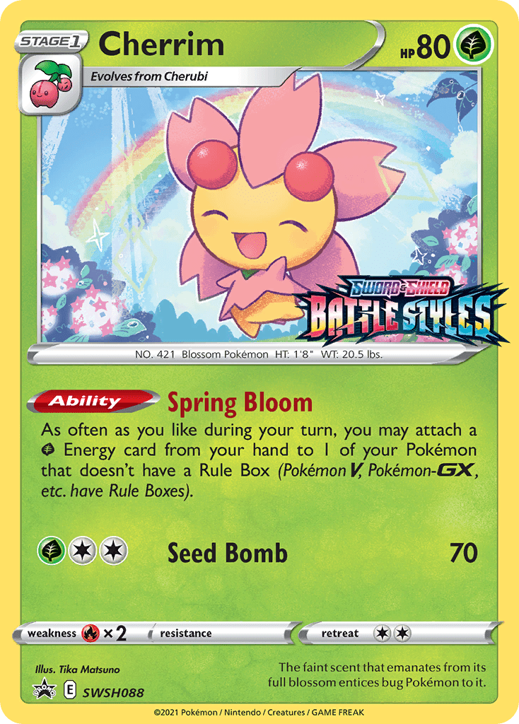 Cherrim SWSH088 (Prerelease) SWSH088/307 - SWSH Sword & Shield Promo Cards Holofoil