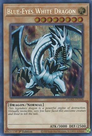 Blue-Eyes White Dragon [MAMA-EN104] Secret Pharaoh's Rare