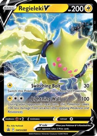 Regieleki V SWSH280/307 - SWSH Sword & Shield Promo Cards Holofoil