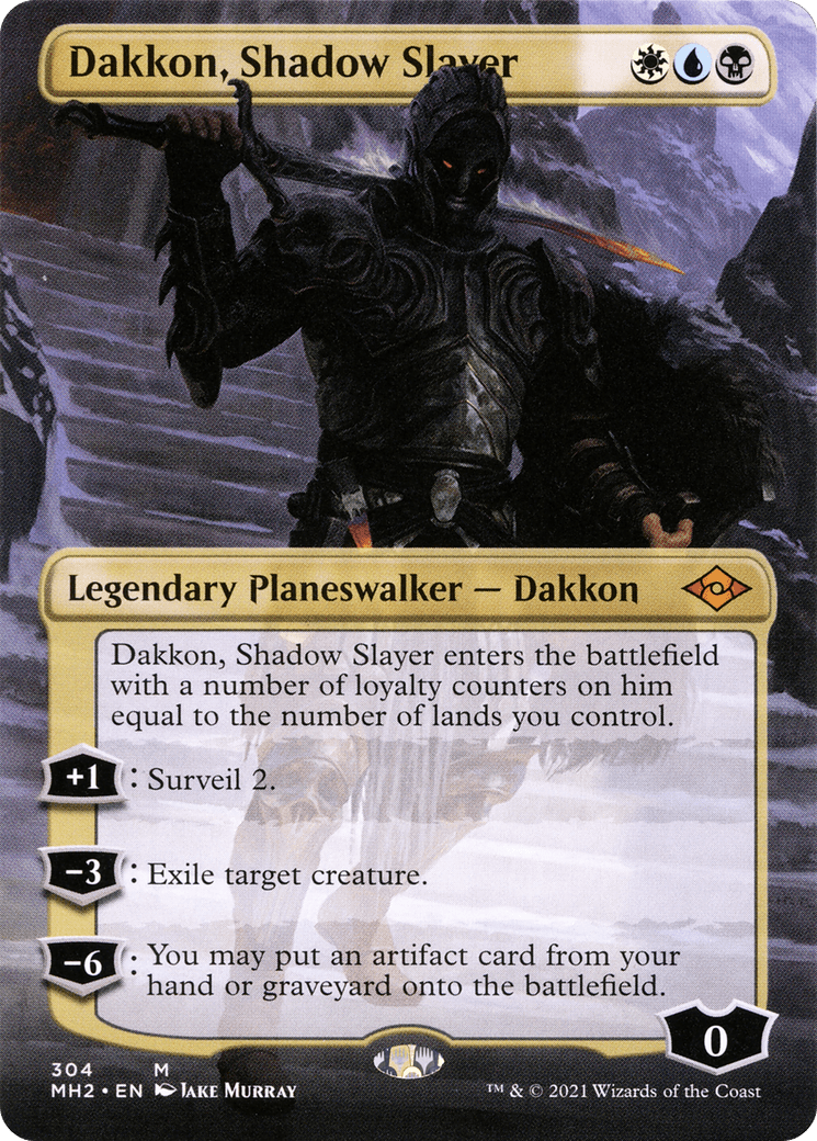 Dakkon, Shadow Slayer (Borderless) [Modern Horizons 2] Foil