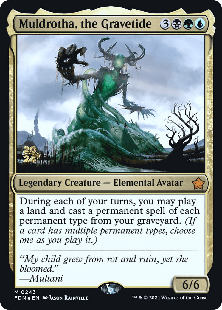 Muldrotha, the Gravetide (FDN) (-243) - Prerelease Cards