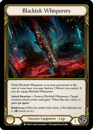 Blacktek Whisperers (Golden) - FAB110 (FAB110) - Flesh and Blood: Promo Cards