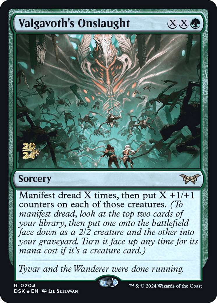 Valgavoth's Onslaught [Duskmourn: House of Horror Prerelease Promos]