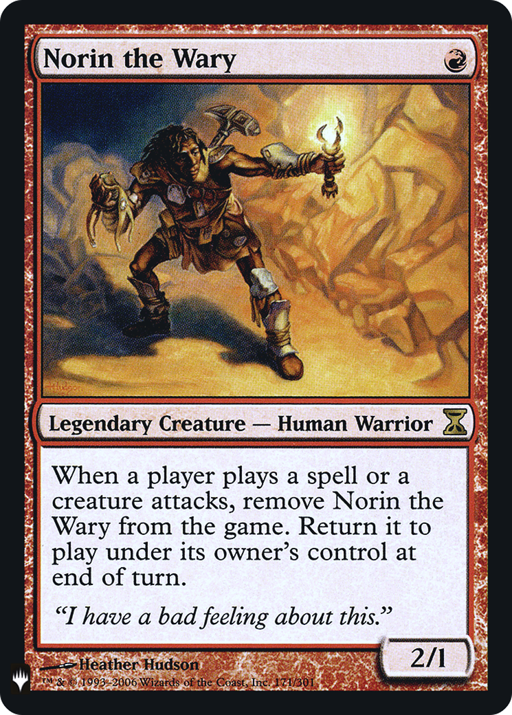 Norin the Wary |  Foil (TSP-171) [The List]