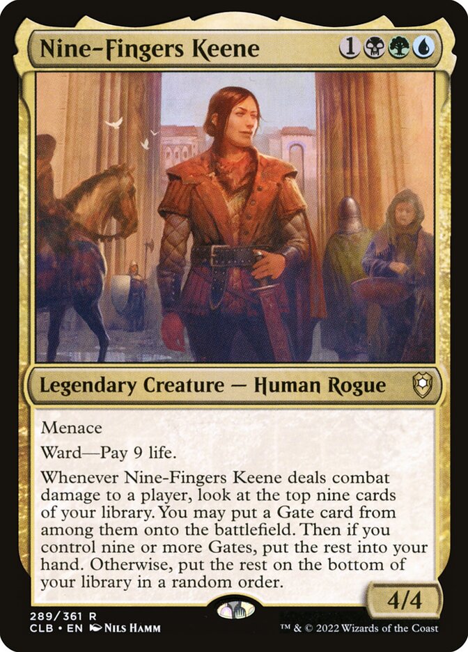Nine-Fingers Keene 289 (Commander Legends: Battle for Baldur's Gate) 
