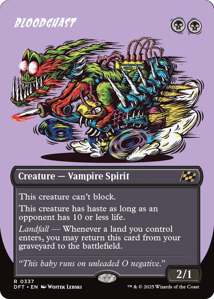 Bloodghast (Borderless) |  Foil (337) [Aetherdrift]