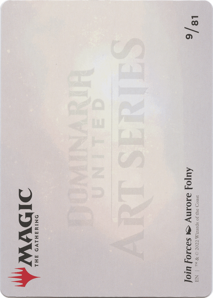 Join Forces // Join Forces (ADMU-009) - Dominaria United Art Series (Borderless)