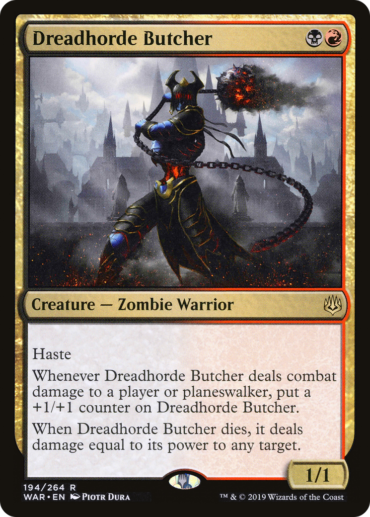 Dreadhorde Butcher [War of the Spark] Foil