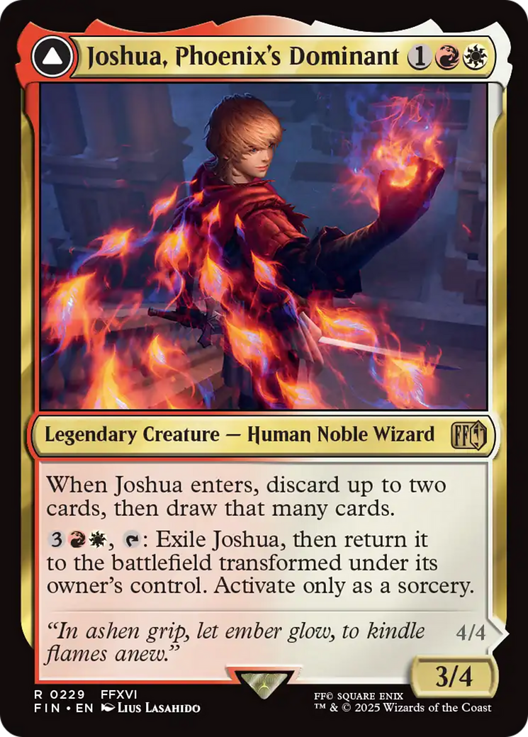 Joshua, Phoenix's Dominant (229) [FINAL FANTASY]  Foil