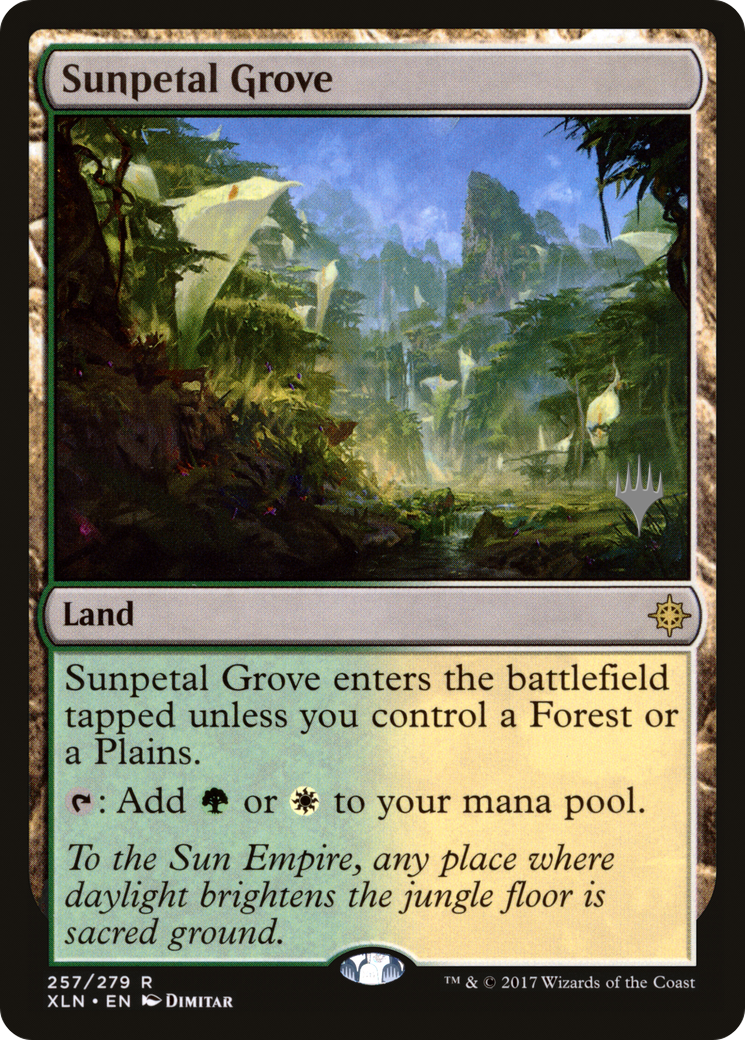 Sunpetal Grove (Promo Pack) [Ixalan Promos] Foil