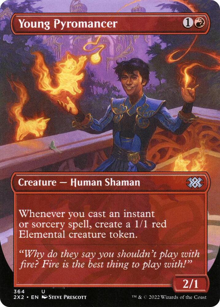 Young Pyromancer Borderless 364/331 (Double Masters 2022) 