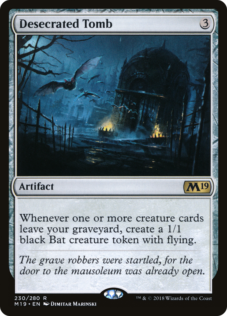 Desecrated Tomb [Core Set 2019] Foil