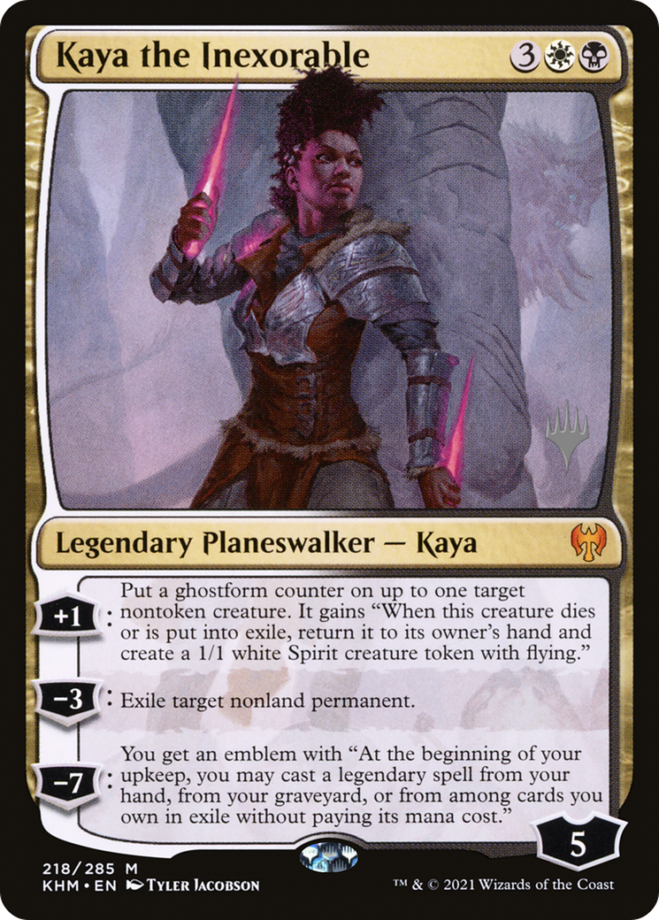 Kaya the Inexorable (Promo Pack) [Kaldheim Promos] Foil