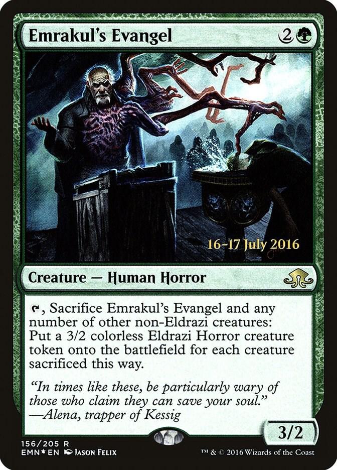 Emrakuls Evangel 156s/77 (Prerelease Cards)  - Foil