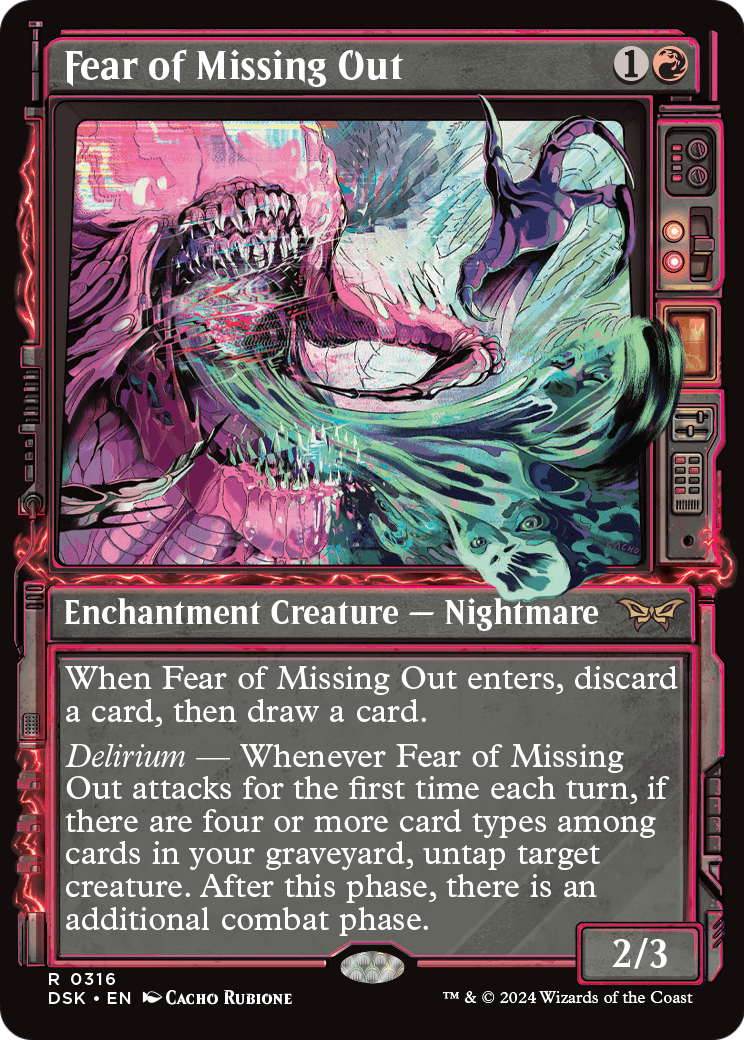 Fear of Missing Out (Showcase) [Duskmourn: House of Horror] Foil