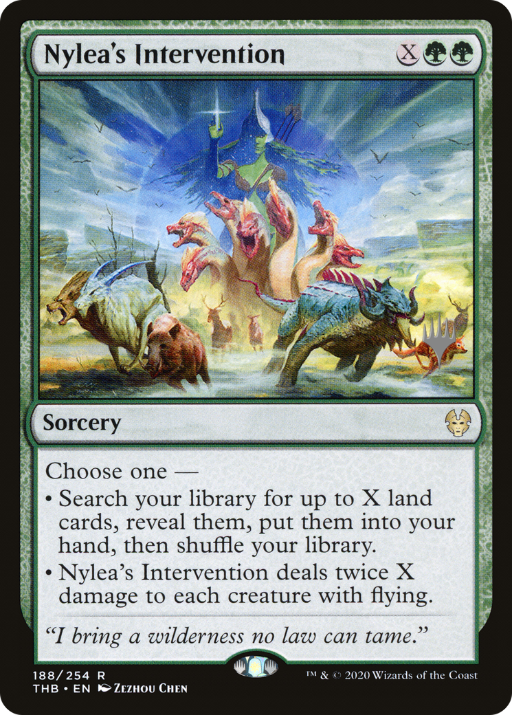 Nylea's Intervention (Promo Pack) [Theros Beyond Death Promos] Foil