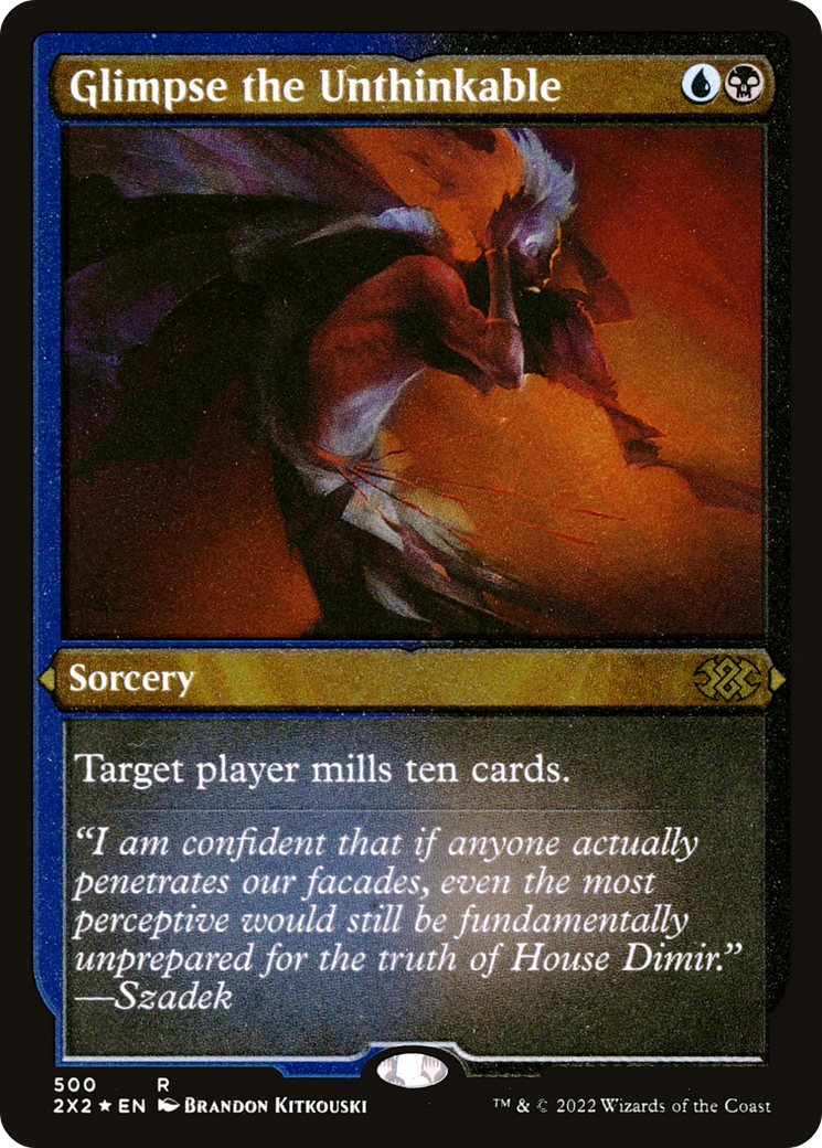 Glimpse the Unthinkable (Foil Etched) |  Foil (500) [Double Masters 2022]