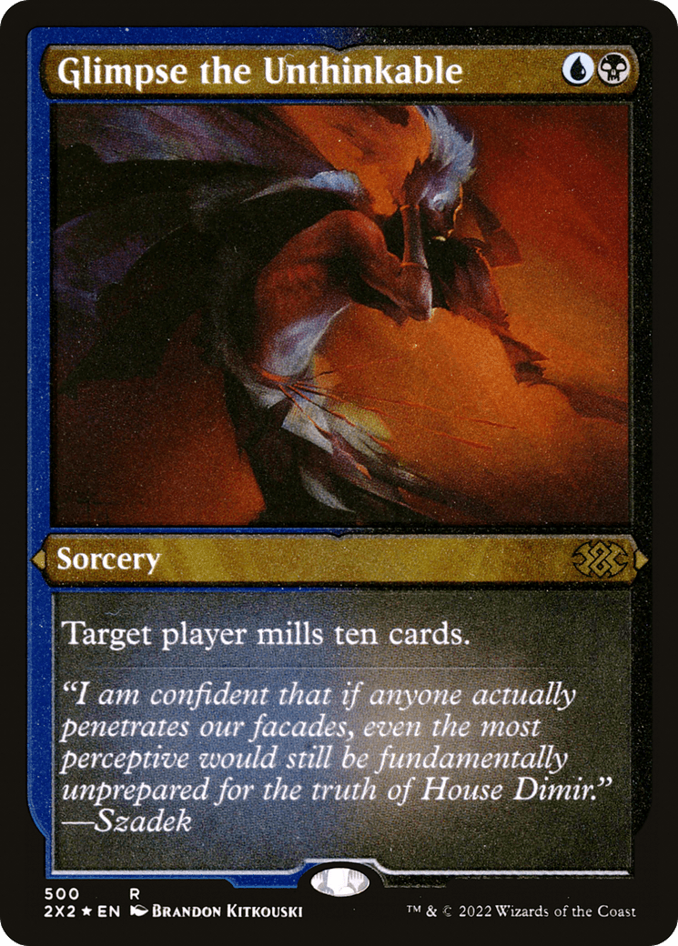Glimpse the Unthinkable (Foil Etched) |  Foil (500) [Double Masters 2022]