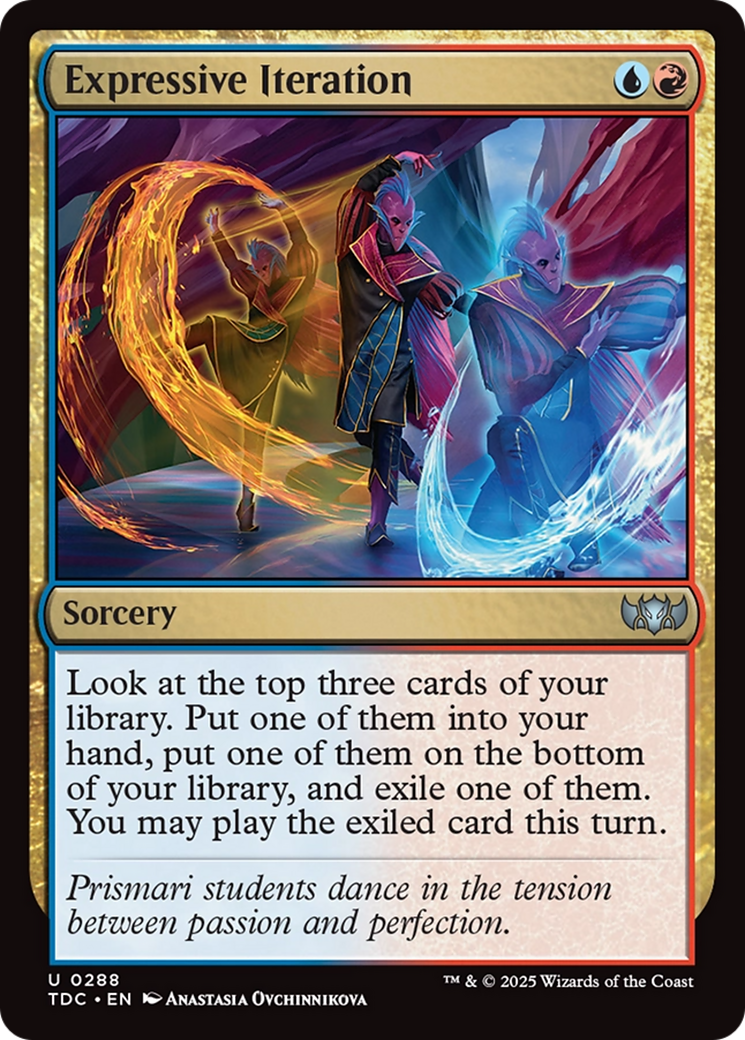 Expressive Iteration (288) [Commander: Tarkir: Dragonstorm]