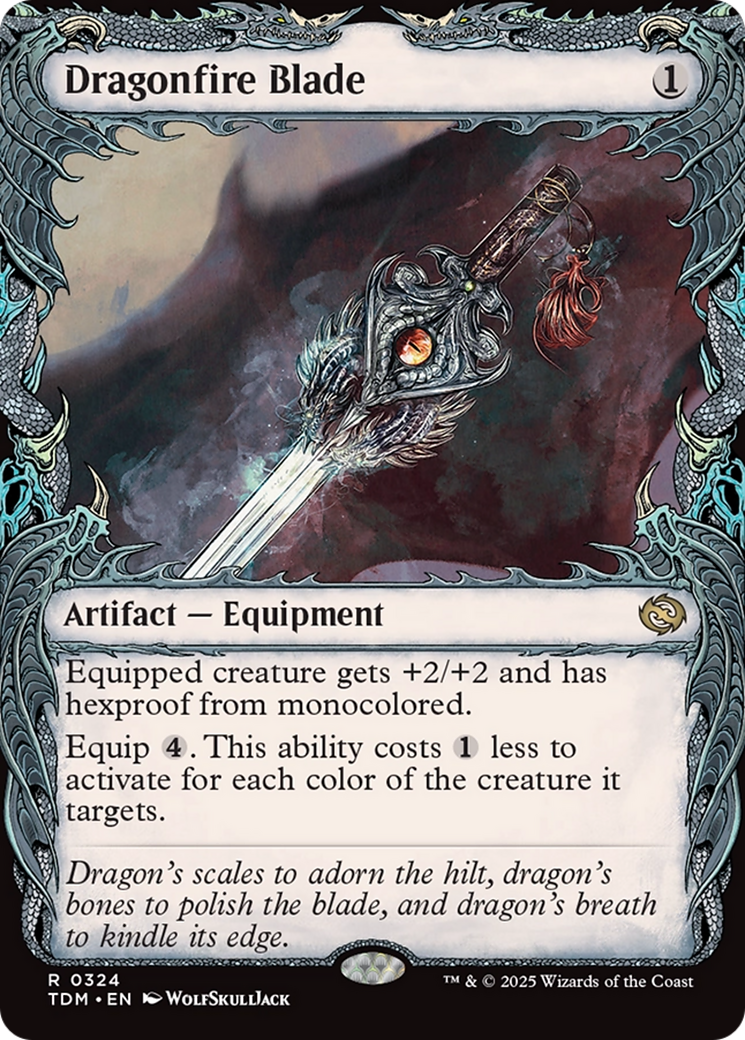 Dragonfire Blade (Showcase) (324) [Tarkir: Dragonstorm]  Foil
