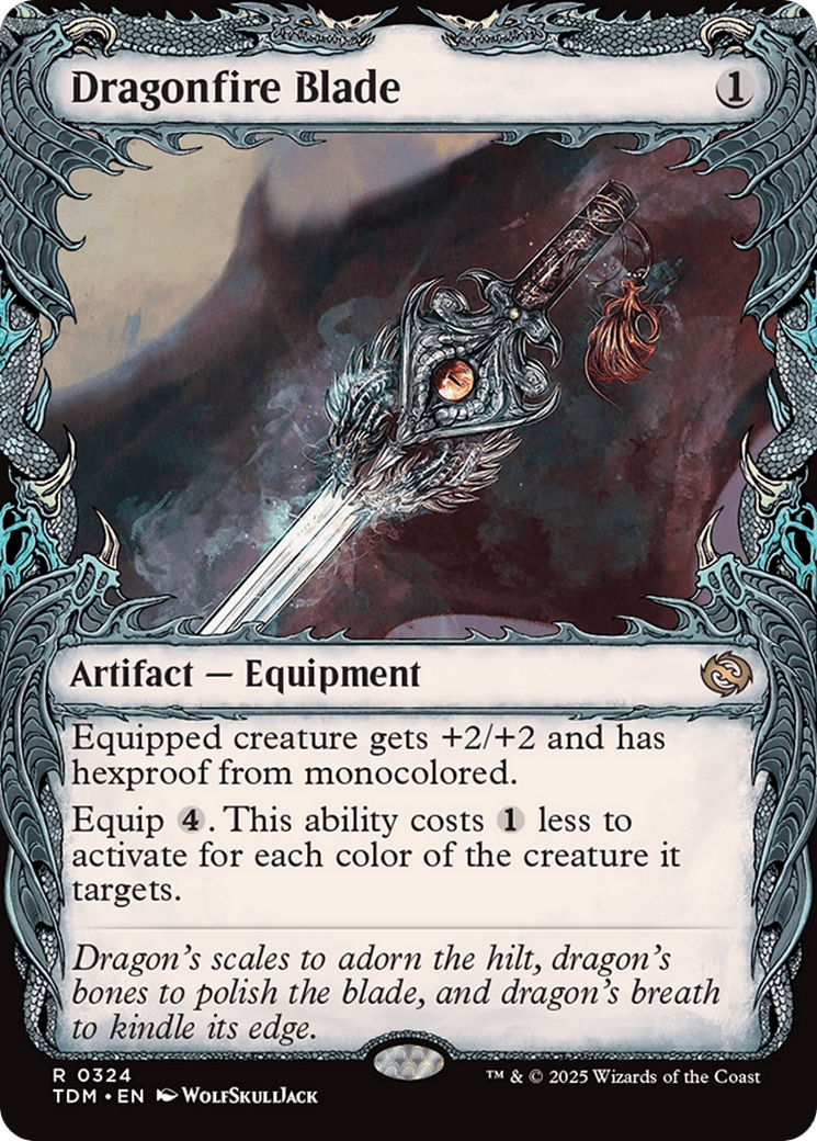 Dragonfire Blade (Showcase) (324) [Tarkir: Dragonstorm]  Foil