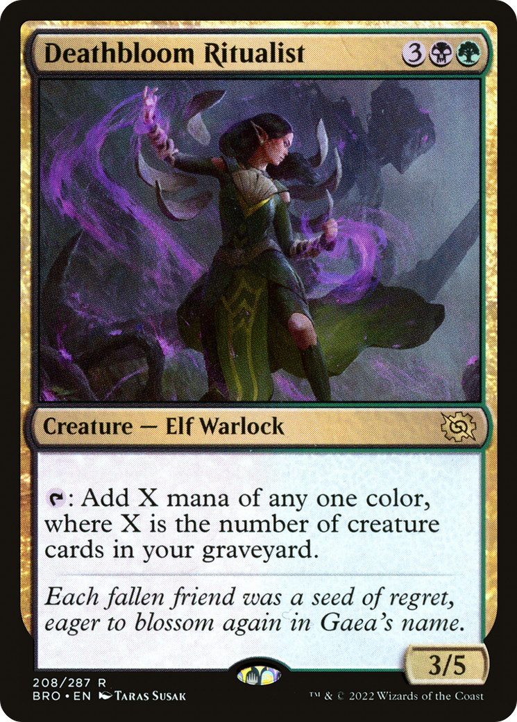 Deathbloom Ritualist [The Brothers' War] Foil