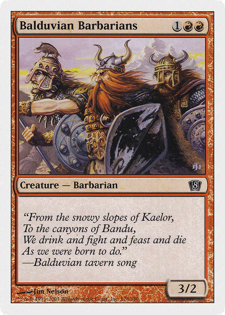 Balduvian Barbarians [Eighth Edition] Foil