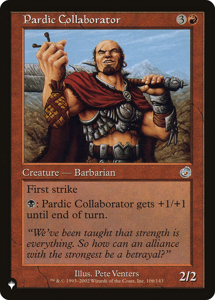 Pardic Collaborator |  (TOR-106) [The List]