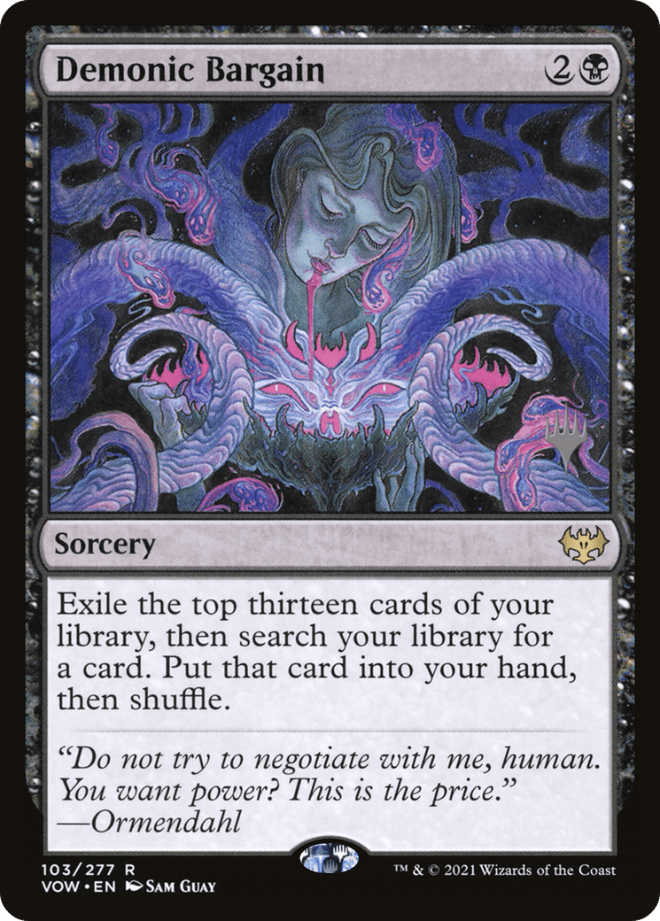Demonic Bargain (-103) [Promo Pack: Duskmourn: House of Horror]