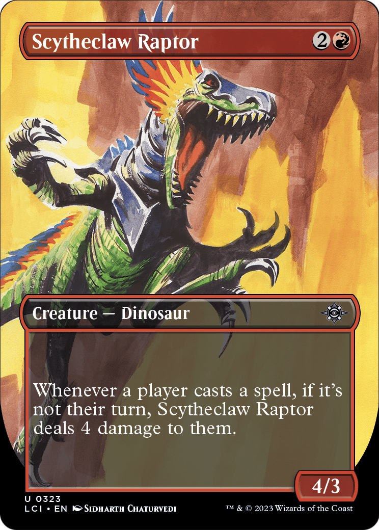 Scytheclaw Raptor (Borderless) [The Lost Caverns of Ixalan] Foil