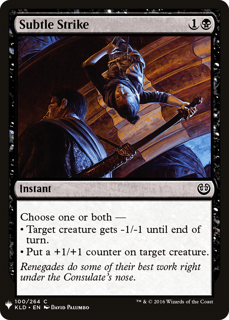 Subtle Strike |  (KLD-100) [The List]