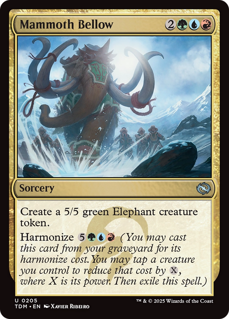Mammoth Bellow (205) [Tarkir: Dragonstorm]  Foil
