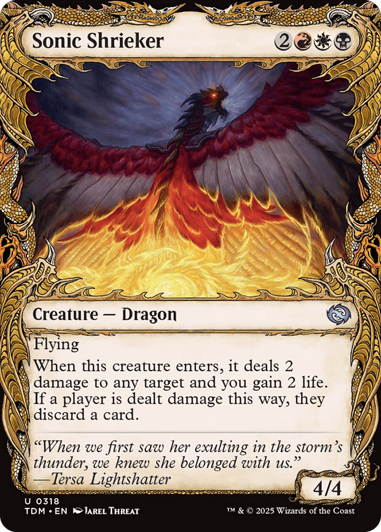 Sonic Shrieker (Showcase) (318) [Tarkir: Dragonstorm]  Foil