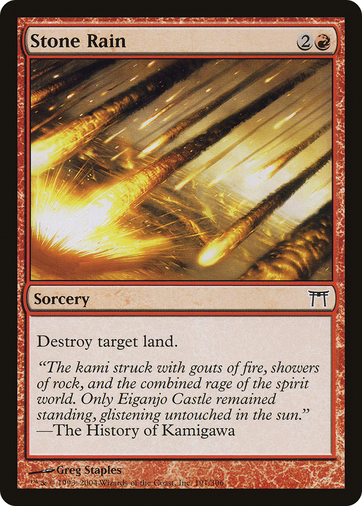 Stone Rain [Champions of Kamigawa] Foil