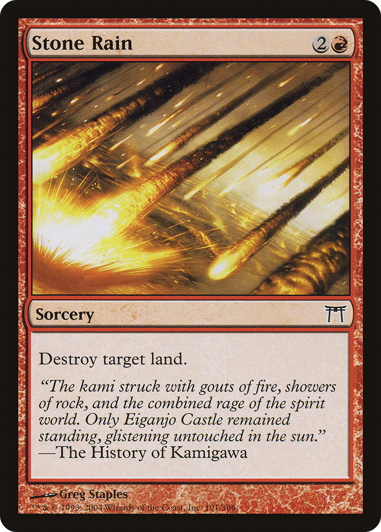 Stone Rain [Champions of Kamigawa] Foil