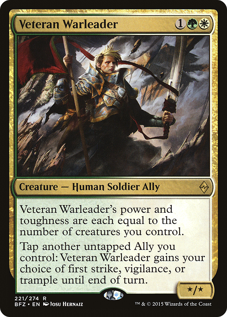 Veteran Warleader [Battle for Zendikar] Foil