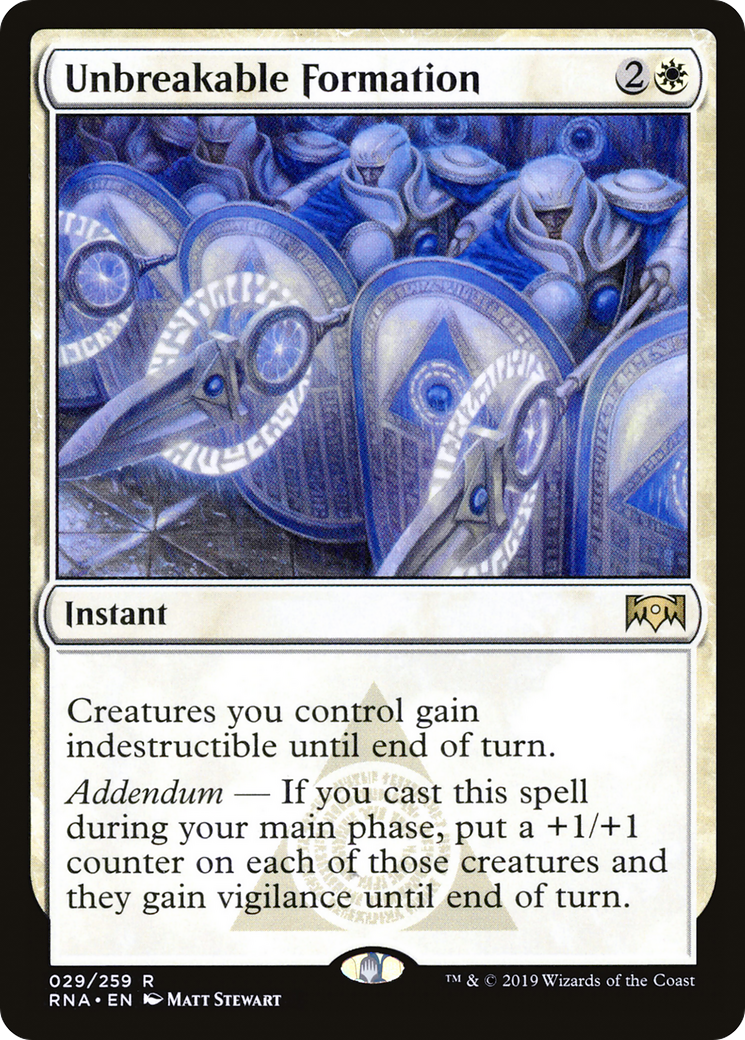 Unbreakable Formation [Ravnica Allegiance] Foil