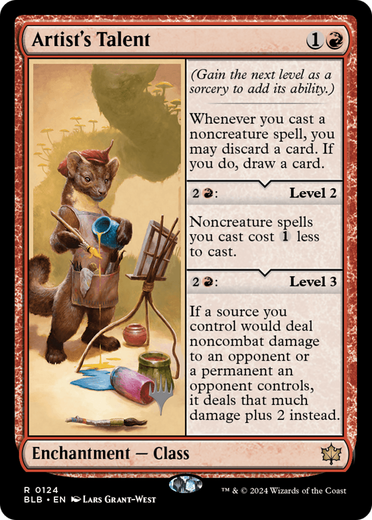Artist's Talent (Promo Pack) [Bloomburrow Promos] Foil