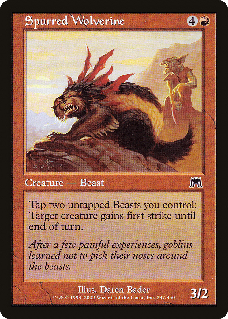 Spurred Wolverine [Onslaught] Foil