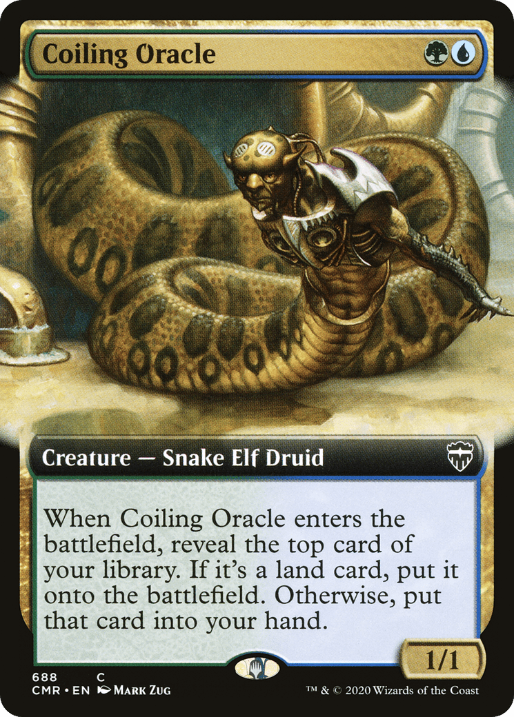 Coiling Oracle (Extended Art) [Commander Legends]