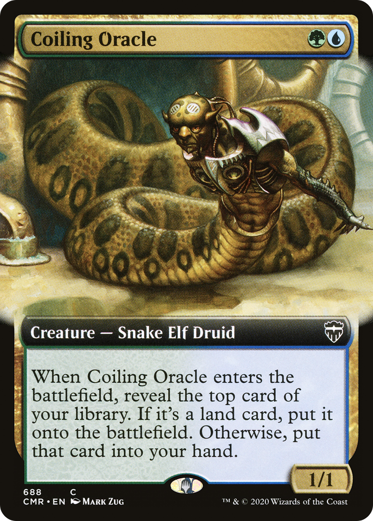 Coiling Oracle (Extended Art) [Commander Legends] Foil