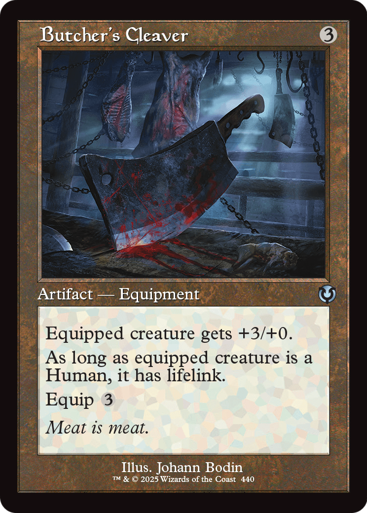 Butcher's Cleaver (Retro Frame) (-440) [Innistrad Remastered]