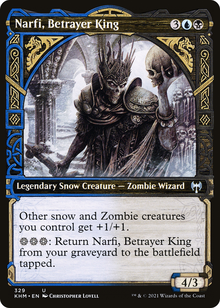 Narfi, Betrayer King (Showcase) [Kaldheim] Foil