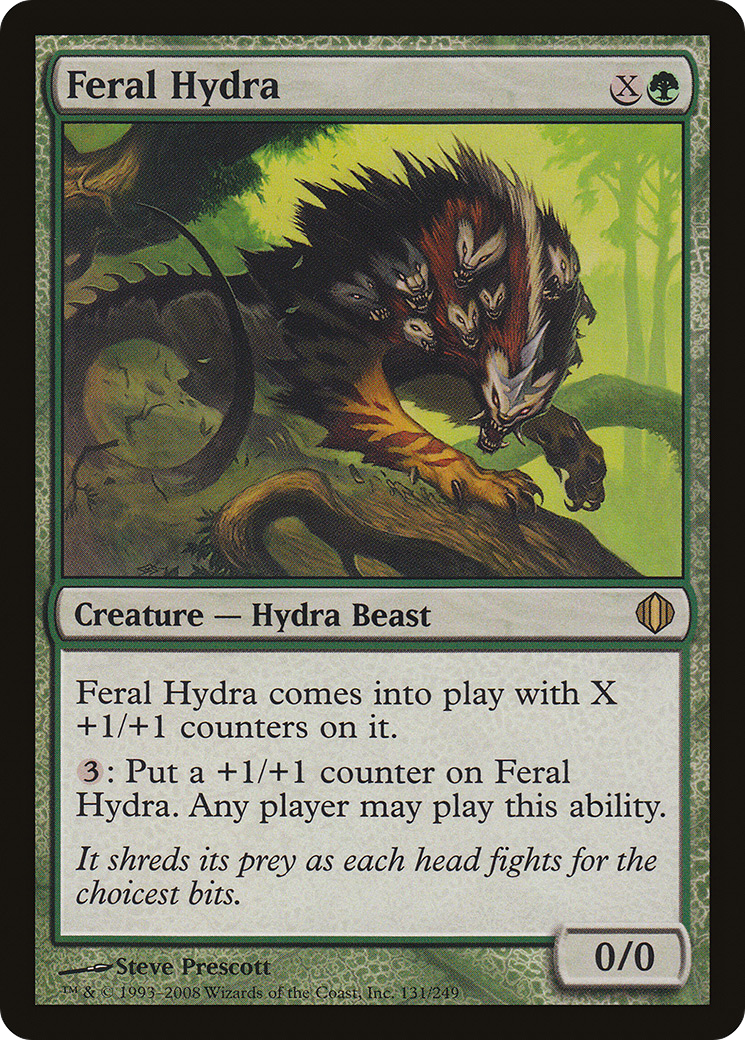 Feral Hydra [Shards of Alara] Foil